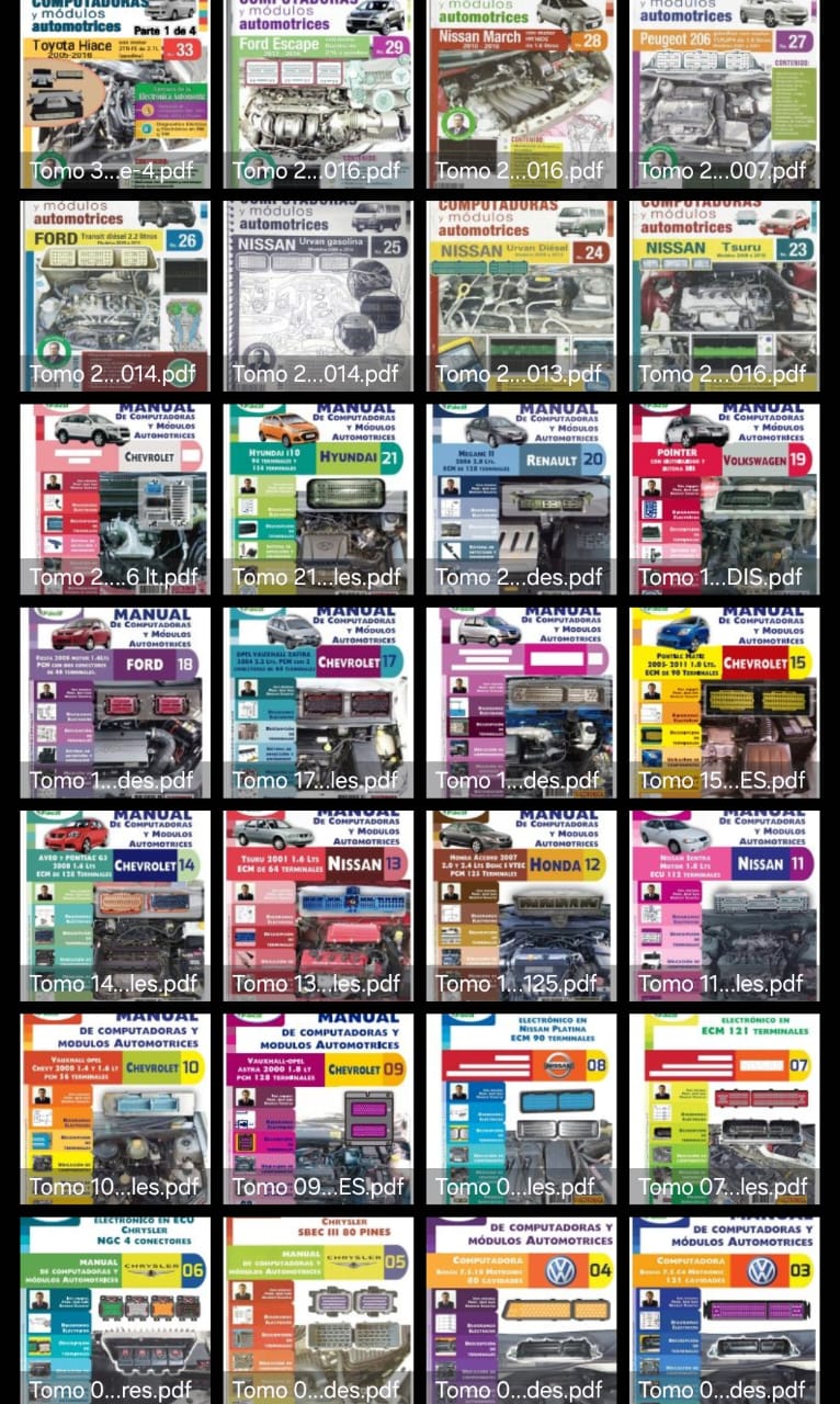 Bono 3 - Pack de 50 PDF de Pinout ECUs